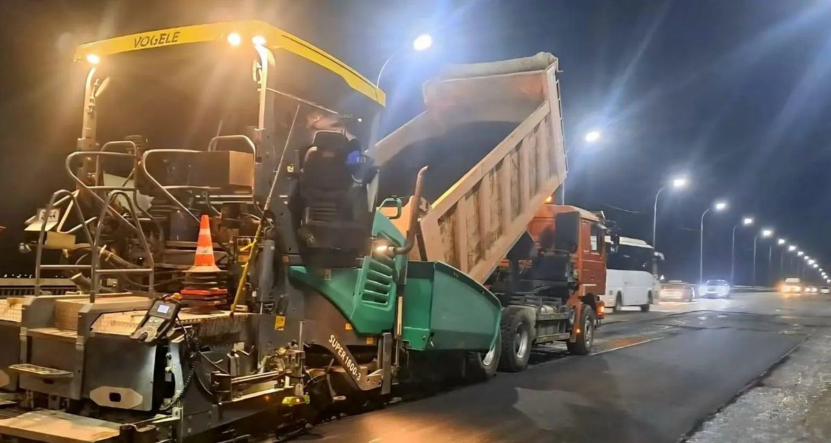 На Новом мосту в Астрахани завершили ямочный ремонт